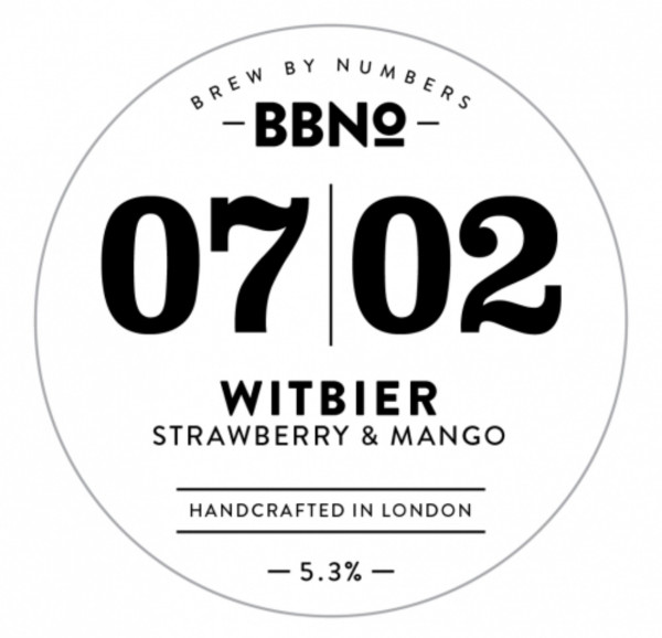 Brew By Numbers 07|02 Witbier - Strawberry & Mango