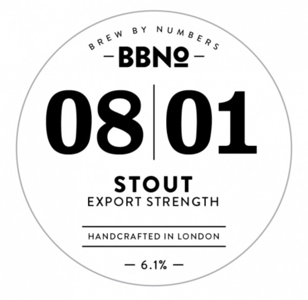 Brew By Numbers 08|01 Stout - Export Strength