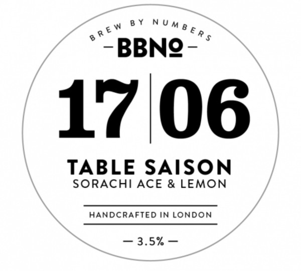 Brew By Numbers 17|06 Table Saison - Sorachi & Lemon