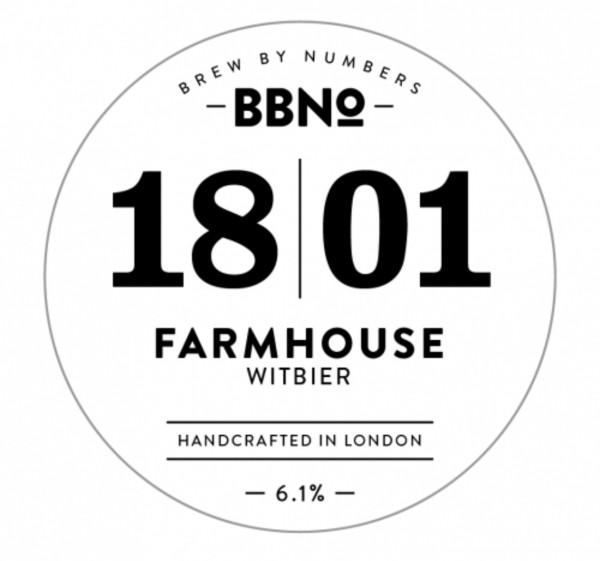 Brew By Numbers 18|01 Farmhouse - Witbier