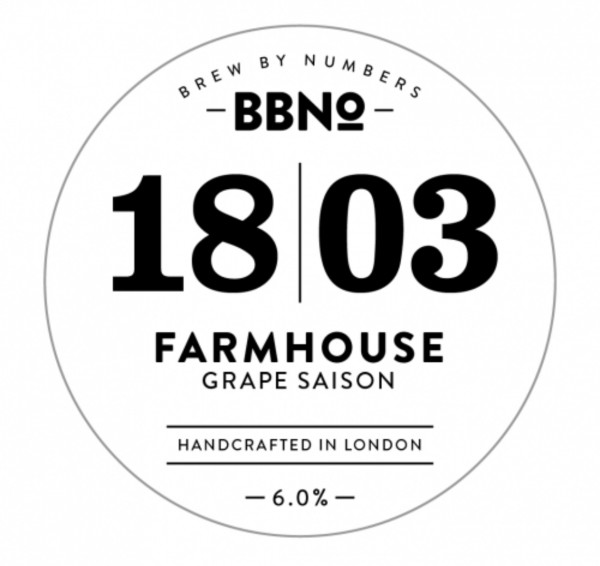 Brew By Numbers 18|03 Farmhouse - Grape Saison