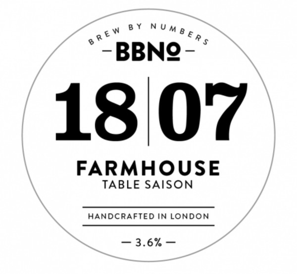 Brew By Numbers 18|07 Farmhouse - Table Saison