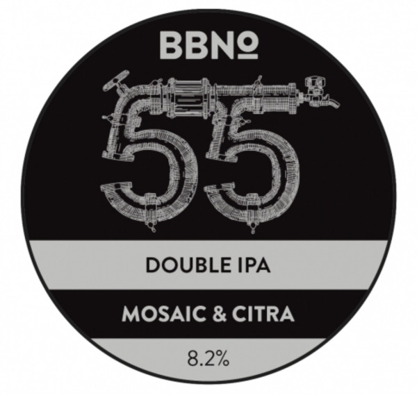 Brew By Numbers 55 Double IPA -  Mosaic & Citra