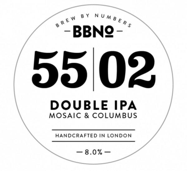 Brew By Numbers 55|02 Double IPA - Mosaic & Columbus