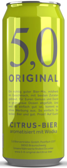 5,0 Original Citrus-Bier