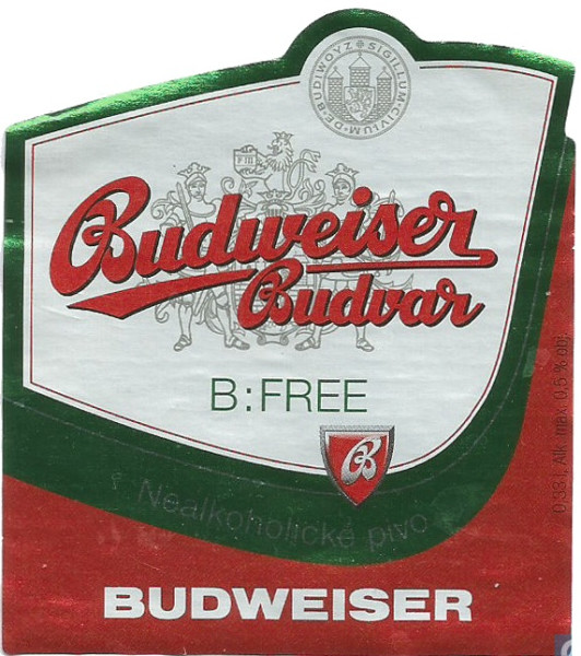 Budějovický Budvar (Budweiser) B:FREE / Nealko