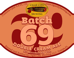 Cigar City Brewing Batch #69 Double Cream Ale