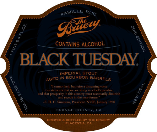 The Bruery Black Tuesday (2016)