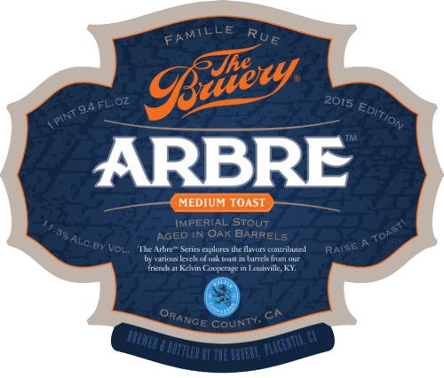 The Bruery Arbre Imperial Stout: Medium Toast