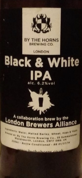 By The Horns Brewing Co. Black And White IPA