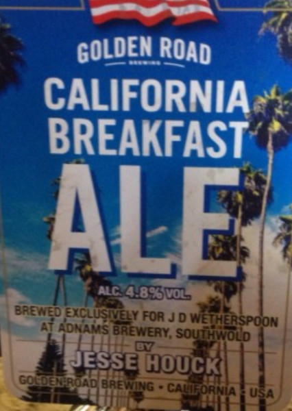 J D Wetherspoon California Breakfast Ale