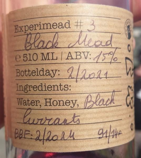 De Mederie Experimead #3 - Black Mead