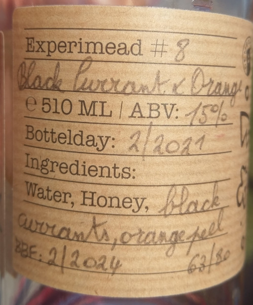 De Mederie Experimead #8 - Blackcurrant & Orange