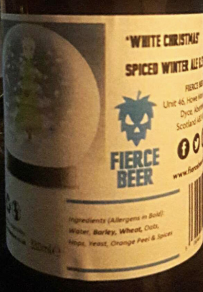 Fierce Beer Co White Christmas