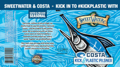 Sweetwater Brewing Company Costa Kick Plastic Pilsner