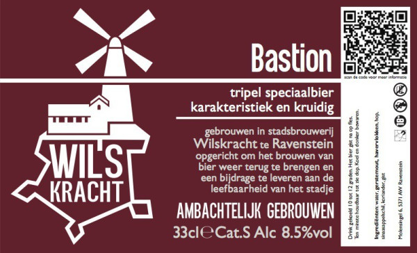 Wilskracht Stadsbrouwerij Ravenstein Bastion
