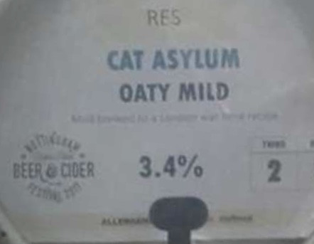 Cat Asylum Brewing Oaty Mild