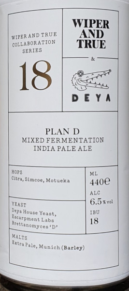 Wiper and True Collaboration Series 18: Plan D