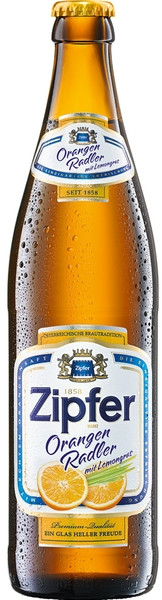Zipfer Orangen Radler mit Lemongras