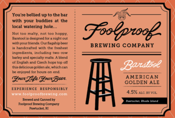 Foolproof Brewing Company Barstool Golden Ale