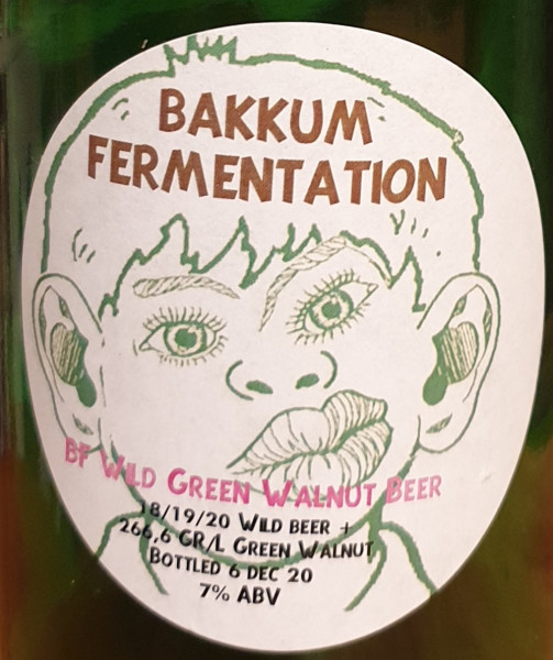 Bakkum Fermentation Wild Green Walnut Beer 2020