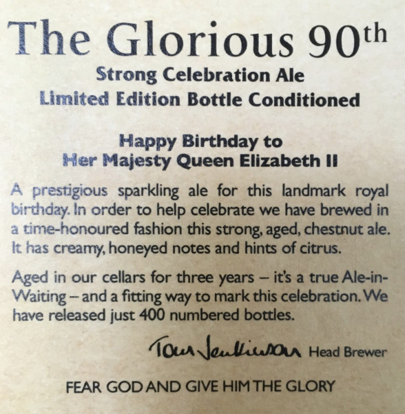 Chiltern Brewery The Glorious 90th