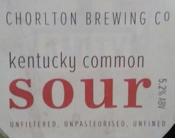 Chorlton Brewing Company Kentucky Common Sour