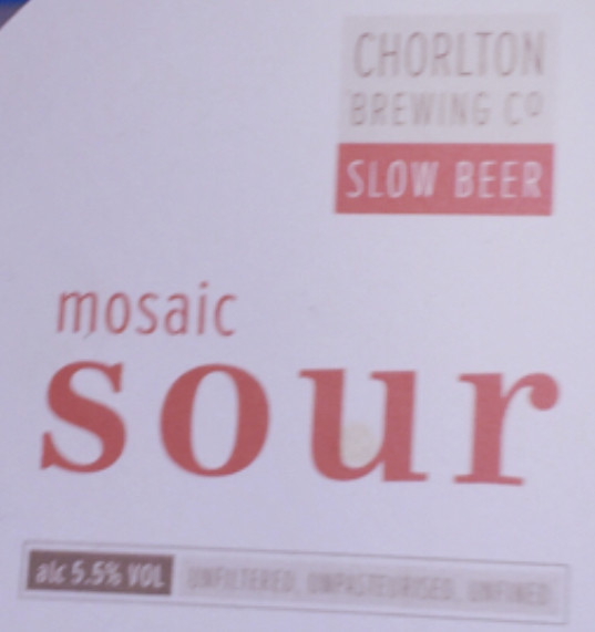 Chorlton Brewing Company Mosaic Sour