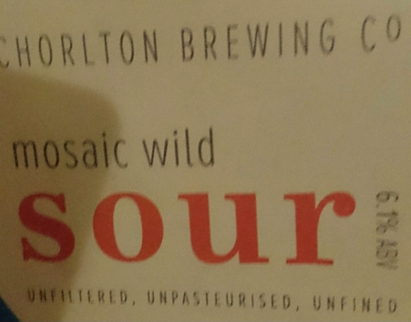 Chorlton Brewing Company Mosaic Wild Sour