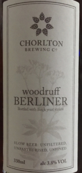 Chorlton Brewing Company Woodruff Berliner