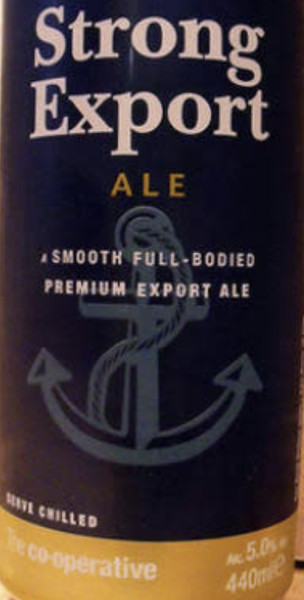 Co-operative Supermarket Strong Export Ale