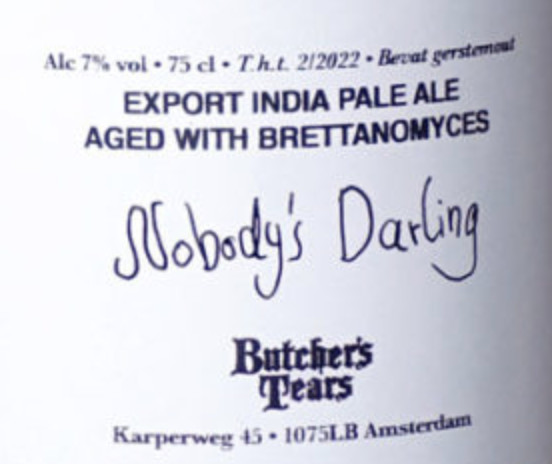 Butcher's Tears Nobody's Darling