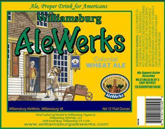 AleWerks Brewing Company Colonial Wheat Ale