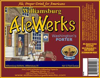 AleWerks Brewing Company Washington's Porter