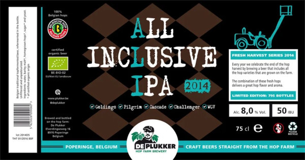 De Plukker All Inclusive IPA (2014)