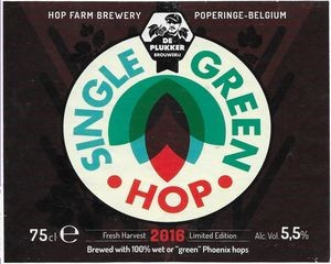 De Plukker Single Green Hop 2016 (Challenger)