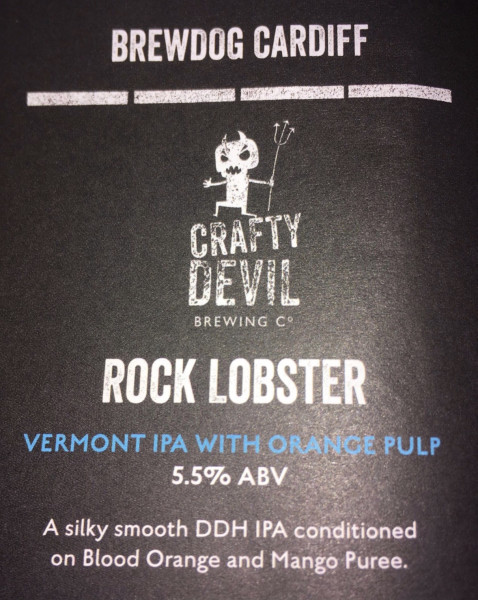 Crafty Devil Brewing Rock Lobster