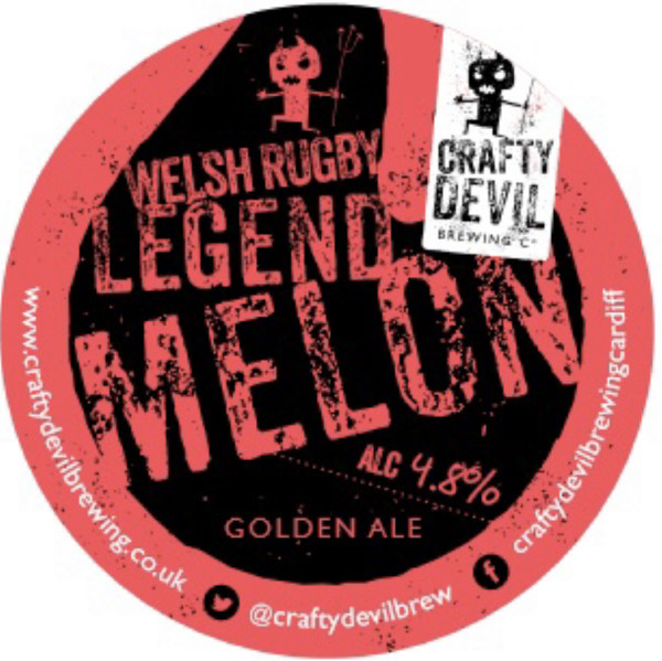 Crafty Devil Brewing Welsh Rugby Legends Gethin 'Melon' Jenkins