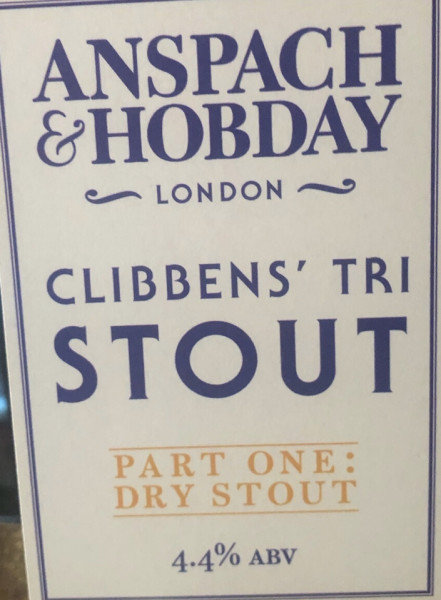 Anspach & Hobday Clibbens' Tri Stout Part One: Dry Stout