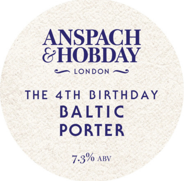 Anspach & Hobday The 4th Anniversary Baltic Porter