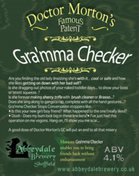 Abbeydale Brewery Doctor Morton's - Gra'mma Checker