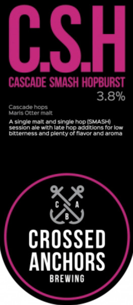 Crossed Anchors Brewery Cascade Smash Hopburst