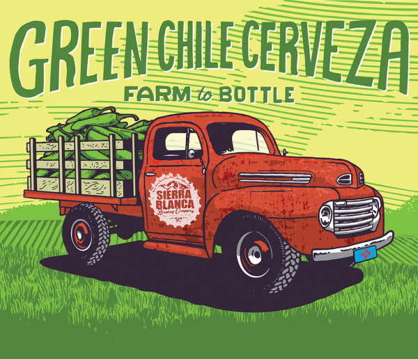 Sierra Blanca Brewing Company Green Chile Cerveza
