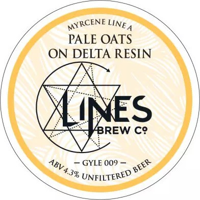 Lines Brew Co Pale Oats on Delta Resin