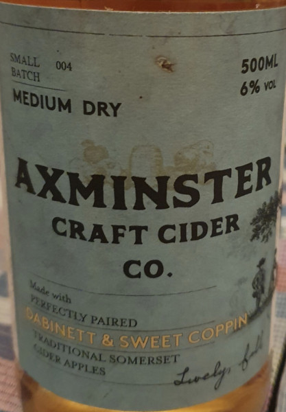 Axminster Craft Cider Dabinett & Sweet Coppin