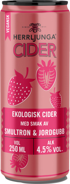Herrljunga Cider (Gamlestadens Bryggeri) Smultron & Jordgubb