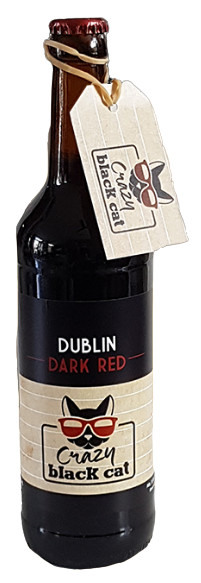 Crazy Black Cat Dublin Dark Red