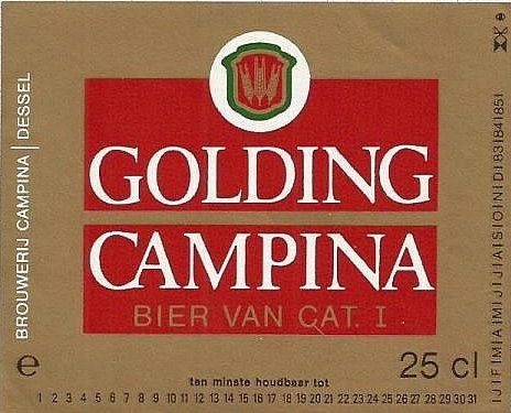 Brouwerijen Alken-Maes Golding Campina