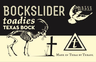 Martin House Brewing Company Bockslider Toadies Texas Bock