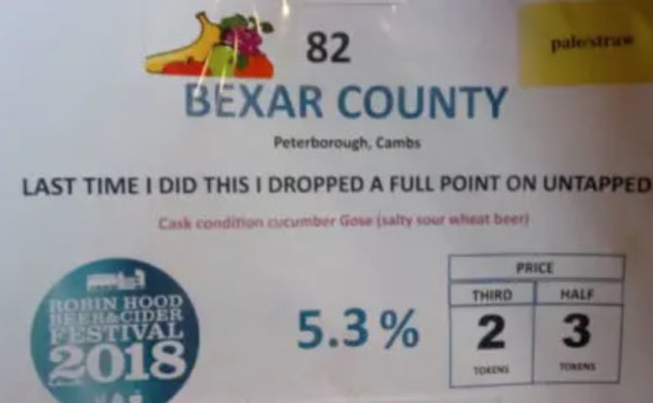 Bexar County Brewery Last Time I Did This I Dropped A Full Point On Untappd